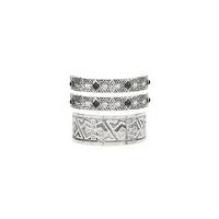 Etched Bangle Set