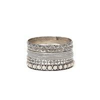 etched bangle set