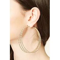 Etched Hoop Earrings