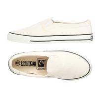 ethletic fairtrade deck shoes off white