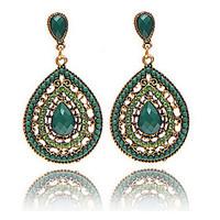 Ethinic Antique Bronze Bohemia Beaded Vintage Earrings For Women Lady New Jewelry Bijouterie