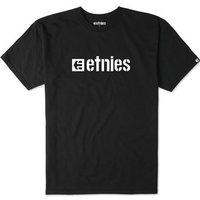 etnies box logo tee black