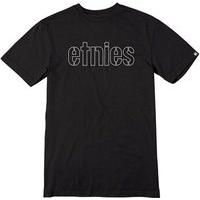 etnies mod stencil tee black