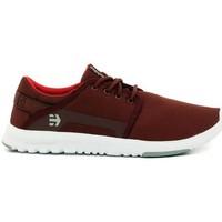 etnies scout burgundy mens shoes trainers in multicolour