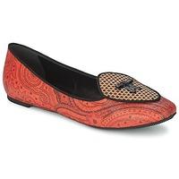 etro 3058 womens shoes pumps ballerinas in orange