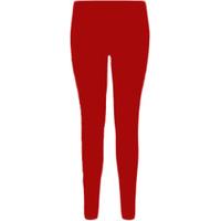 Ettie Basic Jersey Full Length Leggings - Red