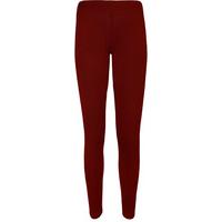 Ettie Basic Jersey Full Length Leggings - Wine