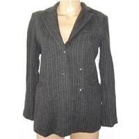 Etam Small Grey Pinstripe Woolen Blazer