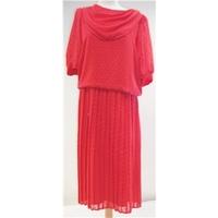 Etam - Size: 12 - Red - Calf length dress