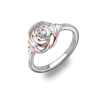 eternal rose ring rose gold plated accents