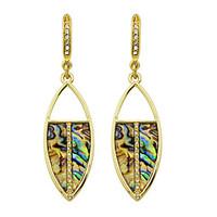 Ethnic Style Colorful Rhinestone Drop Earrings Women