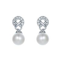 eternal kiss pearl earrings