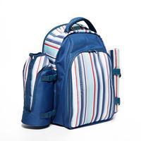 eurohike stripe picnic backpack 4 person blue