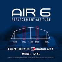 Eurohike Air 6 Tent Replacement Air Tube - 516L, Assorted