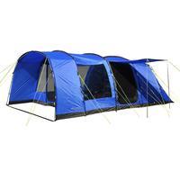 eurohike hampton 6 man family tent blue