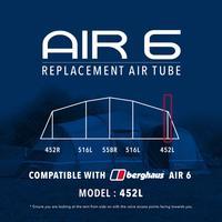 Eurohike Air 6 Tent Replacement Air Tube - 452L, Assorted