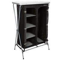 eurohike 4 shelf collapsible wardrobe black black