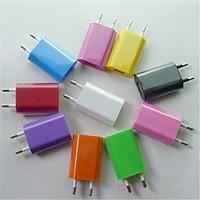 EU AC Plug to USB2.0 Travel Charger Adapter for iPhone 6 iPhone 6 Plus/Samsung and Others (Assorted Colors)