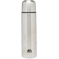 eurohike stainless steel flask 075l silver silver