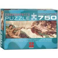 eurographics puzzle michelangelo creation of adam 750 pc games and puz ...