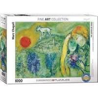 Eurographics Puzzle - Marc Chagall - The Lovers Of Vence - 1000 Pc /games And Pu