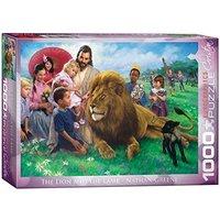 eurographics puzzle 1000pc the lion and the lamb