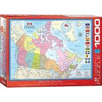 Eurographics Puzzle 1000pc - Map Of Canada