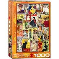 eurographics puzzle 1000pc opera theater vintage collage