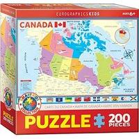Eurographics Puzzle 200pc - Map Of Canada
