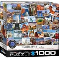 eurographics puzzle 1000pc usa globetrotter 8x8 boxmo