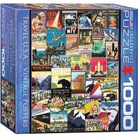 eurographics puzzle 1000pc travel usa vintage ads mo