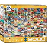 Eurographics Puzzle 2000pc - Volkswagon Groovy Bus Collage