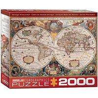 eurographics puzzle 2000pc antique world map