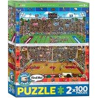 Eurographics Puzzle Multipack 2 x 100pc - Spot & Find