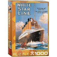 eurographics puzzle 1000pc titanic white star line