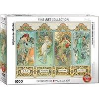 Eurographics Puzzle 1000pc - Alphonse Mucha - Four Seasons