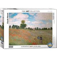 Eurographics Puzzle 1000pc - Claude Monet - The Poppy Field