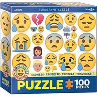 eurographics puzzle 100pc emojipuzzle sadness 6x6box