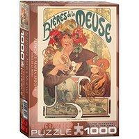 Eurographics Puzzle 1000pc - Bieres De La Meuse / Mucha