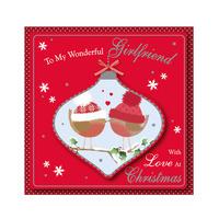 Eurowrap 19cm Christmas Singly Mini Boxed Cards - Cute Girlfriend