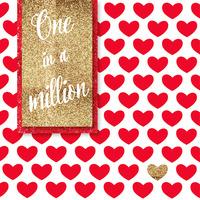 Eurowrap 22.5cm Valentines Cards - One In A Million
