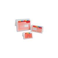 europa 42464z 6 part mini expanding file coloured polypropylene