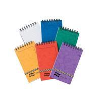 Europa Minor Notepad Wirebound Elasticated Ruled 80gsm 120 Pages 127x76mm Assorted A Ref 4920Z [Pack 20]