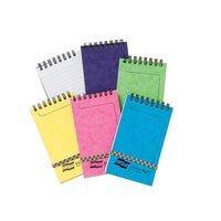 Europa Minor Notepad Wirebound Elasticated Ruled 80gsm 120 Pages 127x76mm Assorted C Ref 3151Z [Pack 20]