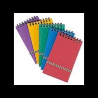 Europa Minor 120 Page Wirebound Ruled 80gsm Notepad with Elasticated Strap (127mm x 76mm) Assorted (3 Pack)