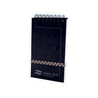 Europa 3012 Minor Notepad Wirebound Elasticated Ruled 120 Pages Black