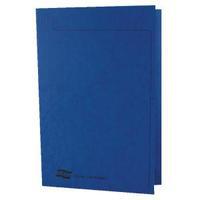 europa foolscap blue square cut folder pack of 50 4825