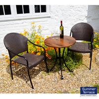 Europa Leisure Dalarna Bistro Dining Set with 2 San Remo Chairs