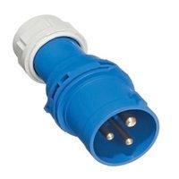 Europa 16A 230V IP44 Fast Fit Industrial 3 Pin In-Line Caravan Male Plug