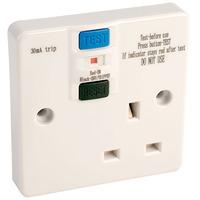 europa components rcd13a1gs 13a single socket rcd plastic